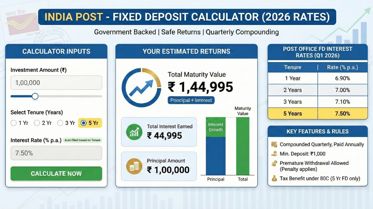 post-office-fd-calculator-2026